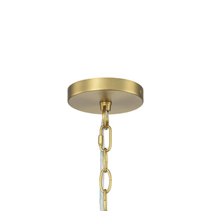 LightFixturesUSA-Glam Brass Opal Swirl Glass Round Tiered Chandelier-Chandelier-21 in-