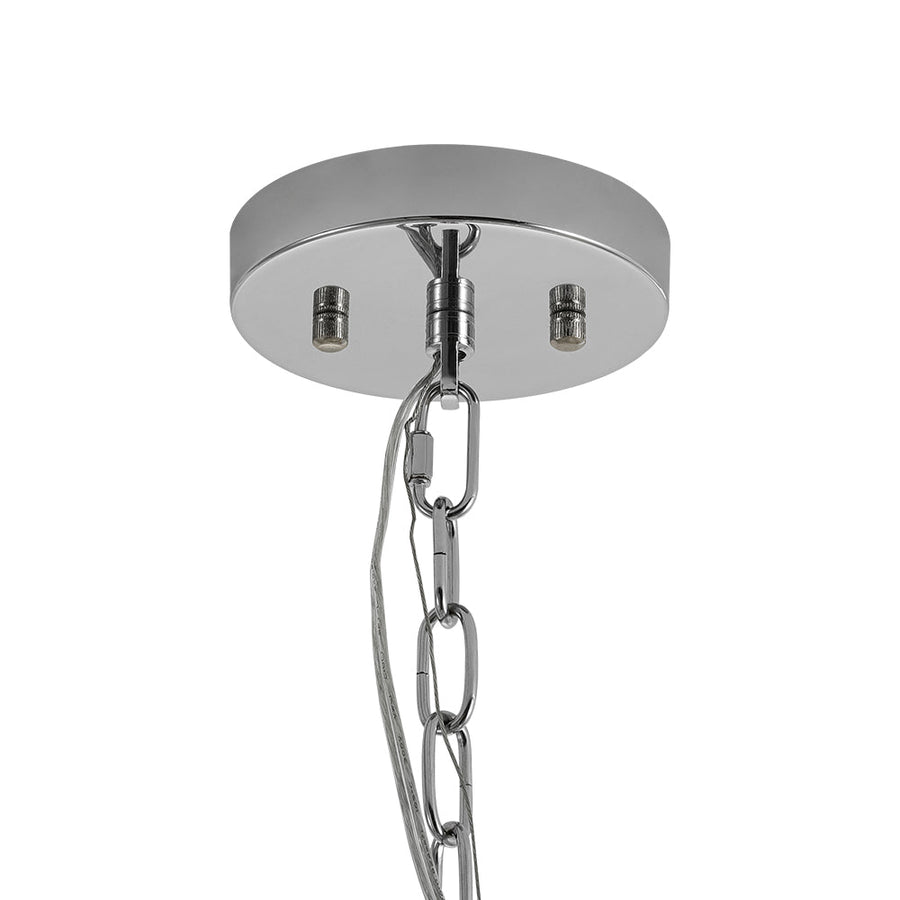 LightFixturesUSA - Glam Chrome Bloom Dandelion Crystal Sputnik Chandelier - Chandelier - Chrome - 