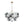 Load image into Gallery viewer, LightFixturesUSA - Glam Cluster Ribbed Smoked Glass Globe Bubble Chandelier - Chandelier - Brass (Exclusive Offer) - 
