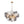 Load image into Gallery viewer, LightFixturesUSA - Glam Cluster Ribbed Smoked Glass Globe Bubble Chandelier - Chandelier - Brass (Exclusive Offer) - 
