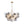 Load image into Gallery viewer, LightFixturesUSA - Glam Cluster Ribbed Smoked Glass Globe Bubble Chandelier - Chandelier - Brass (Exclusive Offer) - 
