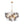 Load image into Gallery viewer, LightFixturesUSA - Glam Cluster Ribbed Smoked Glass Globe Bubble Chandelier - Chandelier - Brass (Exclusive Offer) - 
