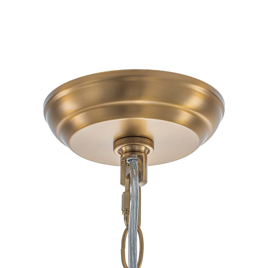 LightFixturesUSA - Glam Cluster Ribbed Smoked Glass Globe Bubble Chandelier - Chandelier - Brass (Exclusive Offer) - 