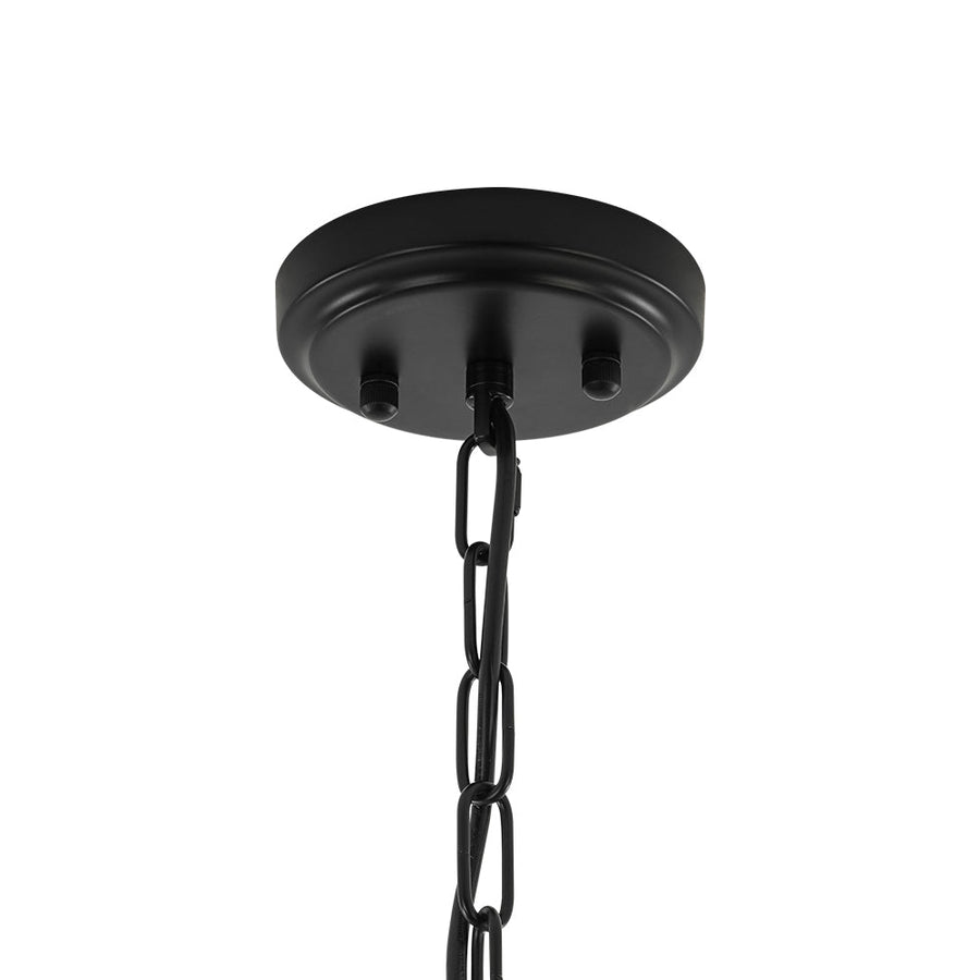 LightFixturesUSA - Glam Cluster Textured Water Glass Globe Bubble Chandelier - Chandelier - Black (Exclusive Offer) - 