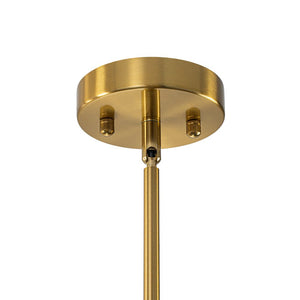 LightFixturesUSA - Glam Cluster White Blue Glass Bubble Tiered Chandelier - Chandelier - Brass - 