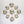LightFixturesUSA - Glam Dark Pearl Smoked Glass Globe Bubble Sputnik Chandelier - Chandelier - Brass - 