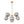 LightFixturesUSA - Glam Dark Pearl Smoked Glass Globe Bubble Sputnik Chandelier - Chandelier - Brass - 