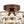 LightFixturesUSA - Glam Faceted Crystal Round Tiered Semi Flush Mount Light - Ceiling Light - Oil - Rubbed Bronze - 