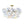 LightFixturesUSA - Glam Iridescent Glass Cluster Bubble Semi Flush Chandelier - Chandelier - White+Brass (Pre - Order & Arrive in 2 Weeks) - 