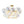 LightFixturesUSA - Glam Iridescent Glass Cluster Bubble Semi Flush Chandelier - Chandelier - White+Brass (Pre - Order & Arrive in 2 Weeks) - 