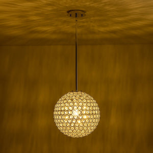 LightFixturesUSA - Glam Jewel Polished Gold Crystal Globe Chandelier - Chandelier - Gold (Pre - Order) - 