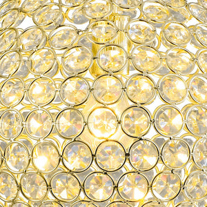 LightFixturesUSA - Glam Jewel Polished Gold Crystal Globe Chandelier - Chandelier - Gold (Pre - Order) - 