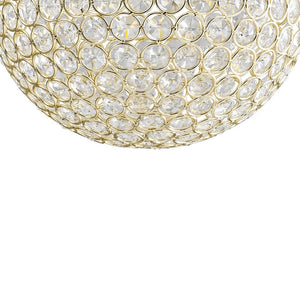LightFixturesUSA - Glam Jewel Polished Gold Crystal Globe Chandelier - Chandelier - Gold (Pre - Order) - 