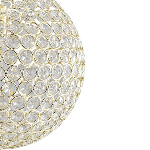 LightFixturesUSA - Glam Jewel Polished Gold Crystal Globe Chandelier - Chandelier - Gold (Pre - Order) - 