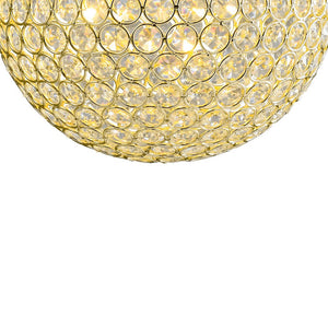 LightFixturesUSA - Glam Jewel Polished Gold Crystal Globe Chandelier - Chandelier - Gold (Pre - Order) - 