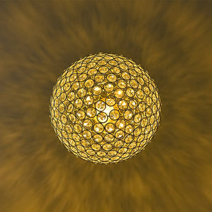 LightFixturesUSA - Glam Jewel Polished Gold Crystal Globe Chandelier - Chandelier - Gold (Pre - Order) - 