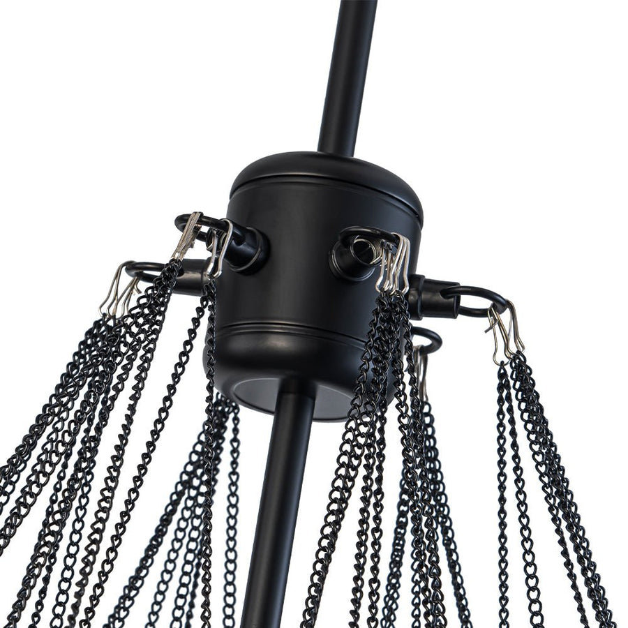 LightFixturesUSA - Glam Ribbed Glass Globe Textured Bubble Cluster Chandelier - Chandelier - Swirled Ribbed Glass - 