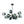 Load image into Gallery viewer, LightFixturesUSA - Glam Tiered Blue Glass Globe Bubble Sputnik Chandelier - Chandelier - Black - 
