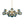Load image into Gallery viewer, LightFixturesUSA - Glam Tiered Blue Glass Globe Bubble Sputnik Chandelier - Chandelier - Brass - 
