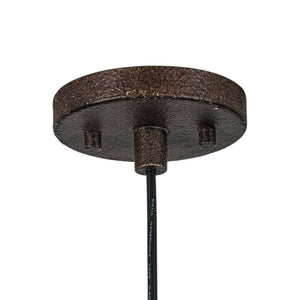LightFixturesUSA - Hand - Applied Aged Bronze Patina Oversized Metal Dome Pendant - Pendant Light - 23.6 in - 