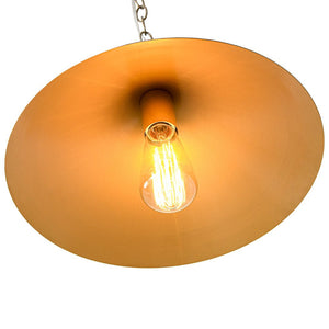 LightFixturesUSA - Industrial 1 - Light Rusty Silver Iron Cone Kitchen Pendant - Pendant Light - 13.8 in. - 