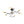 Load image into Gallery viewer, LightFixturesUSA - Industrial 6 - Light Pipeline Sputnik Semi Flush Mount - Ceiling Light - Black + Brass - 
