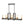 LightFixturesUSA - Industrial 8 - Light Rectangular Kitchen Island Chandelier - Chandelier - Black + Brass - 