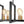 Load image into Gallery viewer, LightFixturesUSA - Industrial 8 - Light Rectangular Kitchen Island Chandelier - Chandelier - Black + Brass - 
