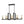 Load image into Gallery viewer, LightFixturesUSA - Industrial 8 - Light Rectangular Kitchen Island Chandelier - Chandelier - Black + Brass - 
