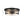 LightFixturesUSA - Industrial Black Round Crackled Glass Flush Mount Light - Ceiling Light - Black - 