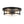 Load image into Gallery viewer, LightFixturesUSA - Industrial Black Round Crackled Glass Flush Mount Light - Ceiling Light - Black - 
