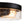 LightFixturesUSA - Industrial Black Round Seeded Glass Flush Mount Light - Ceiling Light - Black - 