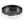 LightFixturesUSA - Industrial Black Round Seeded Glass Flush Mount Light - Ceiling Light - Black - 