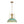 LightFixturesUSA - Industrial Farmhouse Distressed Teal Gold Metal Dome Pendant - Pendant Light - 16.3 in - 