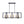 LightFixturesUSA - Industrial Farmhouse Rectangular Kitchen Island Pendant - Chandelier - Matte Black - 