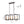 LightFixturesUSA - Industrial Farmhouse Rectangular Kitchen Island Pendant - Chandelier - Matte Black - 