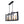 LightFixturesUSA - Industrial Farmhouse Rectangular Kitchen Island Pendant - Chandelier - Matte Black - 