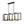 LightFixturesUSA - Industrial Farmhouse Rectangular Kitchen Island Pendant - Chandelier - Red Rust - 