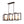 LightFixturesUSA - Industrial Farmhouse Rectangular Kitchen Island Pendant - Chandelier - Red Rust - 