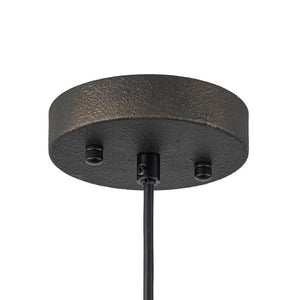 LightFixturesUSA - Industrial Oversized Iron Bell Dome Pendant Light Black Gold Powder - Chandelier - 21.6 in. - 