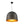 LightFixturesUSA - Industrial Oversized Iron Bell Dome Pendant Light Black Gold Powder - Chandelier - 21.6 in. - 