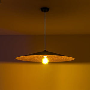 LightFixturesUSA - Industrial Oversized Iron Flat Cone Kitchen Pendant Light - Pendant Light - S - 23.6 in - 