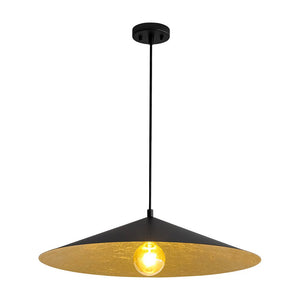 LightFixturesUSA - Industrial Oversized Iron Flat Cone Kitchen Pendant Light - Pendant Light - S - 23.6 in - 