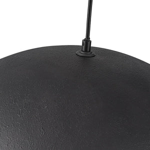 LightFixturesUSA - Industrial Oversized Large Metal Dome Pendant Light - Chandelier - Black - 15 in. (Pre - Order)