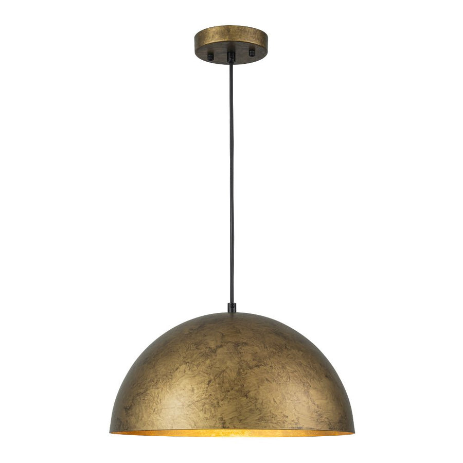 LightFixturesUSA - Industrial Oversized Large Metal Dome Pendant Light - Chandelier - Weathered Graphite - 15 in.