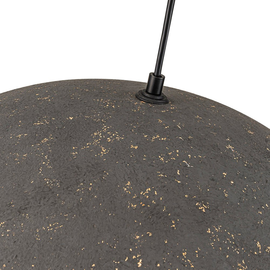 LightFixturesUSA - Industrial Oversized Large Metal Dome Pendant Light - Chandelier - Weathered Graphite - 15 in. (Pre - Order)