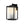 LightFixturesUSA - IP23 1 - Light Black Ribbed Glass Outdoor Wall Lantern - Wall Sconce - 1 Pack - 8 in