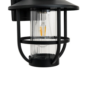 LightFixturesUSA - IP23 Black 1 - Light Manor Wire Cage Outdoor Wall Sconce - Wall Sconce - 1 Pack - 