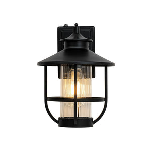 LightFixturesUSA - IP23 Black 1 - Light Manor Wire Cage Outdoor Wall Sconce - Wall Sconce - 1 Pack - 