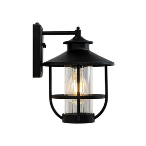 LightFixturesUSA - IP23 Black 1 - Light Manor Wire Cage Outdoor Wall Sconce - Wall Sconce - 1 Pack - 